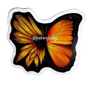 🌻🦋 2 for $9 or 4 for $15 butterfly 🦋🌻Sunflower Monarch Butterfly Decal